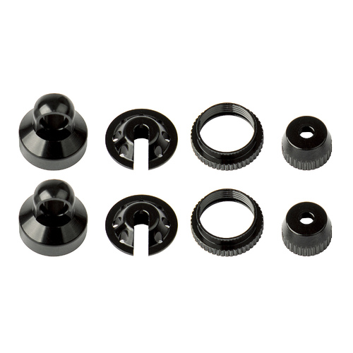 Enduro Shock Parts, black aluminum