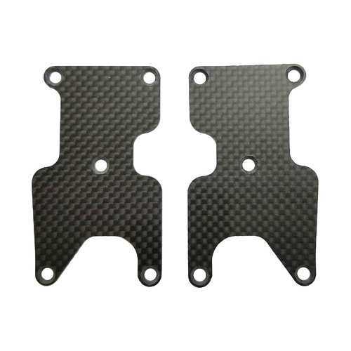 RC8B3.2 FT Rear Suspension Arm Inserts, carbon fiber 1.2mm