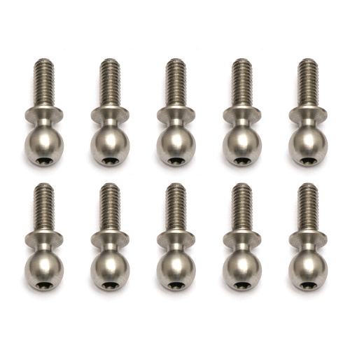 Heavy-duty Ballstuds, 8 mm, long neck