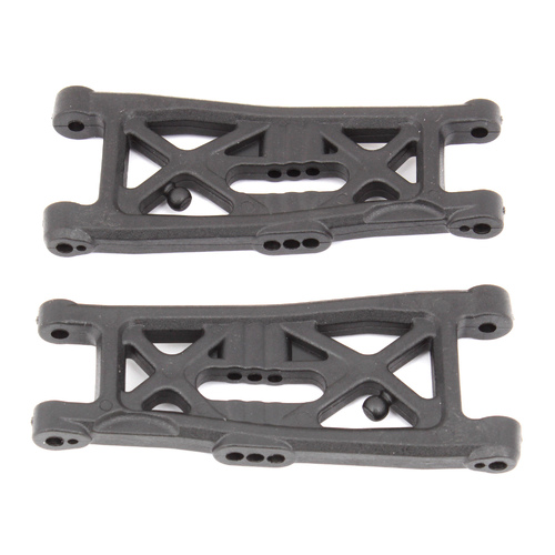 RC10B6 FT Front Suspension Arms, gull wing, carbon