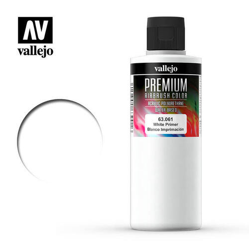 Vallejo Premium Color White Primer 200 ml. [63061]