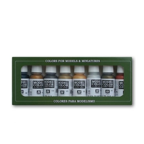 Vallejo Model Colour: Metallic Colors (8 Colours) Acrylic Paint Set