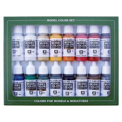 Vallejo Model Colour: Napoleonic Colors French & British 1789-1815 (16 Colours) Acrylic Paint Set