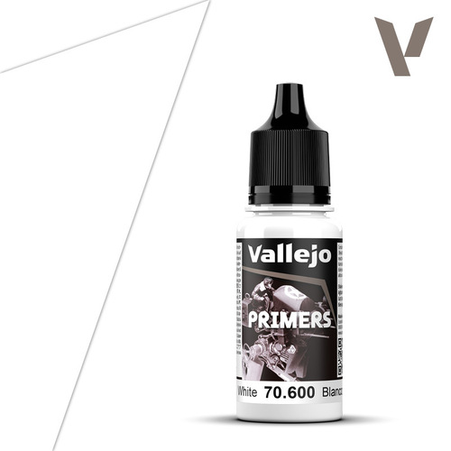 Vallejo Surface Primer: White - 18 ml Acrylic Paint