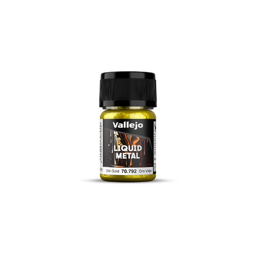 Vallejo Liquid Gold Old Gold - 35 ml Alcohol-based Metallic Paint