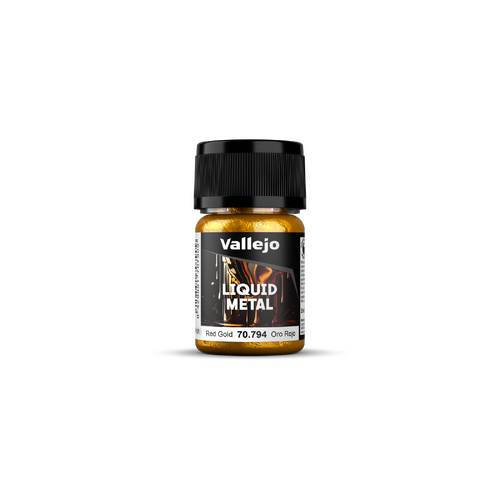 Vallejo Liquid Gold Red Gold - 35 ml Alcohol-based Metallic Paint