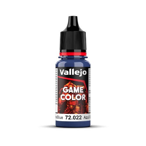 Vallejo Game Colour Ultramarine Blue 18ml Acrylic Paint - New Formulation