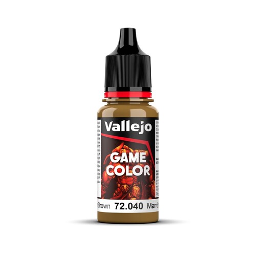 Vallejo Game Colour Leather Brown 18ml Acrylic Paint - New Formulation