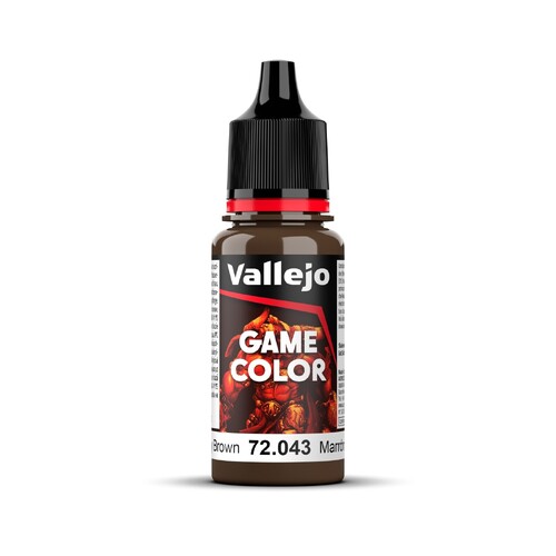 Vallejo Game Colour Beasty Brown 18ml Acrylic Paint - New Formulation