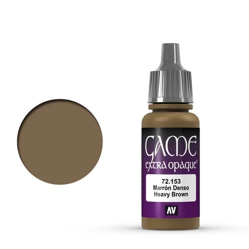 Vallejo Game Colour Extra Opaque Heavy Brown 17 ml Acrylic Paint [72153] - Old Formulation