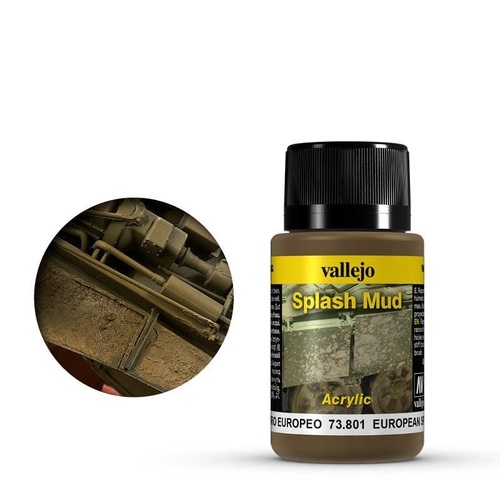 Vallejo Weathering Effects European Splash Mud 40 ml [73801]