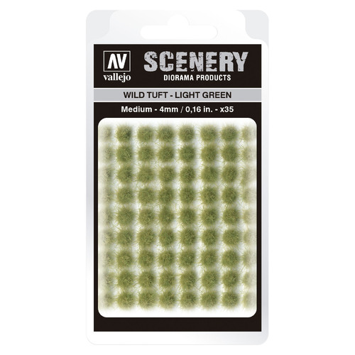 Vallejo 4mm Wild Tuft - Light Green Diorama Accessory [SC407]