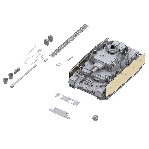 Border Model 1/35 Panzer IV G Mid/Late 2 in 1 Plastic Model Kit [BT001]