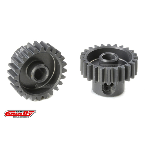 Team Corally - 48 DP Pinion - Short - Hard Anodised AL7075 - 24 Teeth - Shaft Dia. 3.17mm