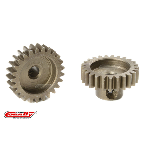 Team Corally - M0.6 Pinion - Short - Hardened Steel - 25 Teeth - Shaft Dia. 3.17mm