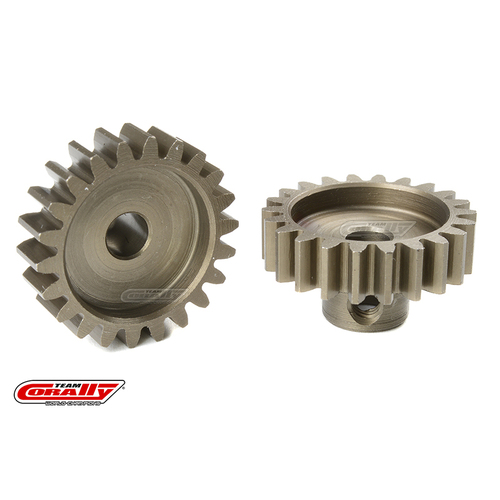 Team Corally - M1.0 Pinion - Short - Hardened Steel - 22 Teeth - Shaft Dia. 5mm