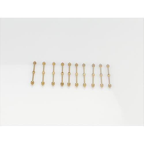 1 Hole Capping Rail Stanchion, Brass 32m