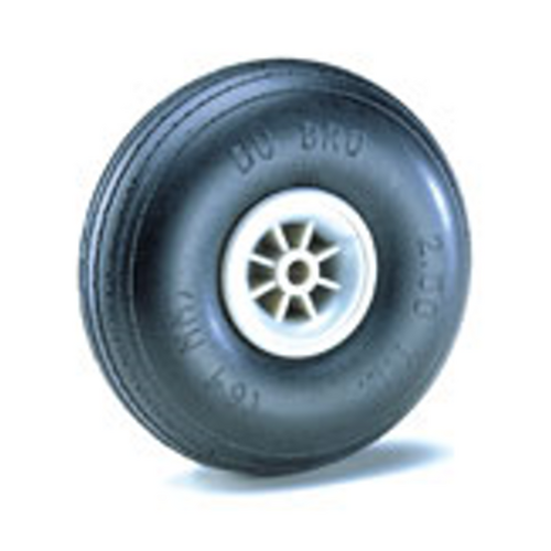 DUBRO 325TL 3-1/4in DIA TREAD LIGHT WHEELS  (1 PAIR PER CARD)