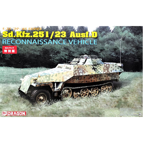 Dragon 1/35 Sd.Kfz.251/23 Ausf.D Reconnaissance Vehicle Plastic Model Kit