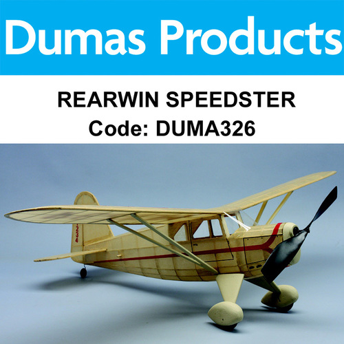 DUMAS 326 REARWIN SPEEDSTER KIT 30 INCH WINGSPAN RUBBER POWERED