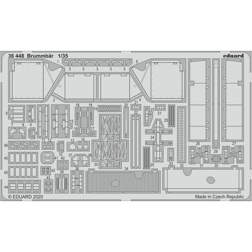 Eduard 1/35 Brummbär Photo etched set