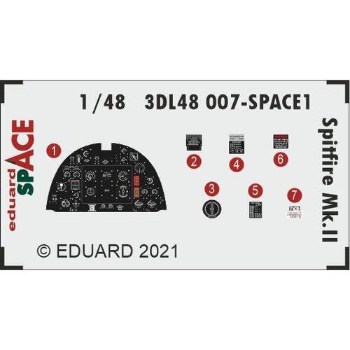 Eduard 1/48 Spitfire Mk.II SPACE 3D Decals