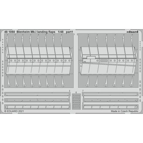 Eduard 1/48 Blenheim Mk.I landing flaps Photo etched parts