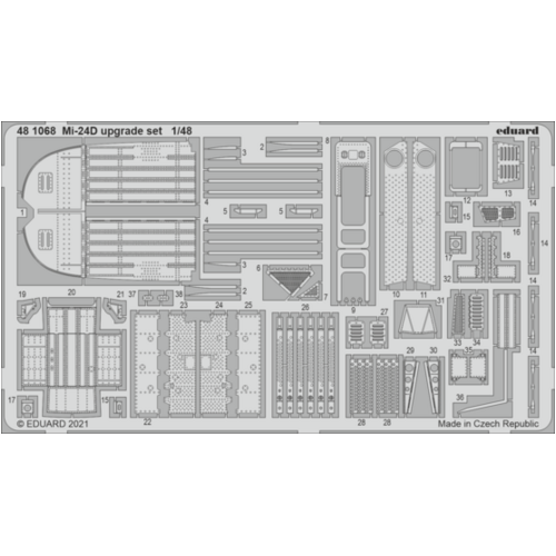 Eduard 1/48 Mi-24D upgrade set Photo etched parts