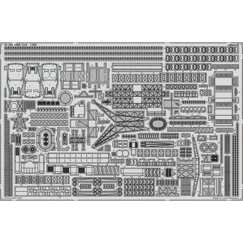 Eduard 1/350 HMS York Photo etched parts