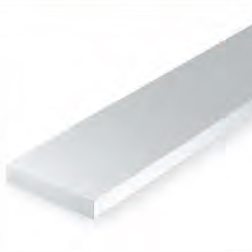 EVERGREEN 123 WHITE STYRENE STRIP .020 X .060 (PACK OF 10)