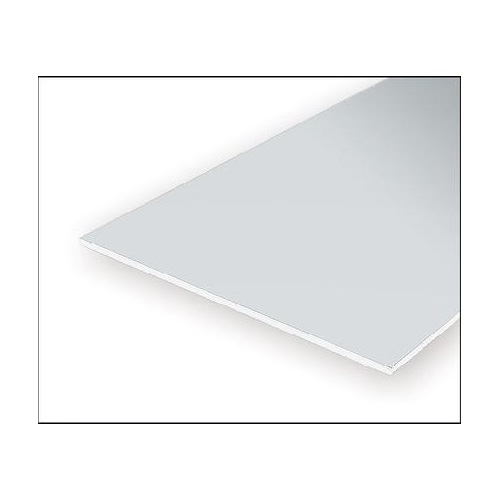 Evergreen White Polystyrene Clapboard Sheet 0.040 x 12 x 24" / 1mm x 30cm x 61cm (1)