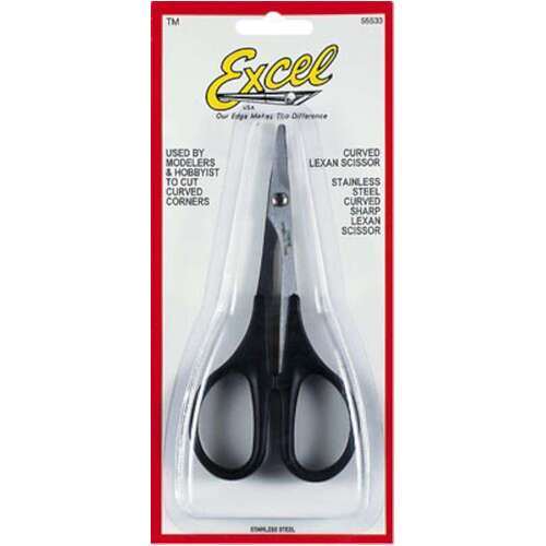 EXCEL 55533 5 1/2  LEXAN SCISSORS - CURVED