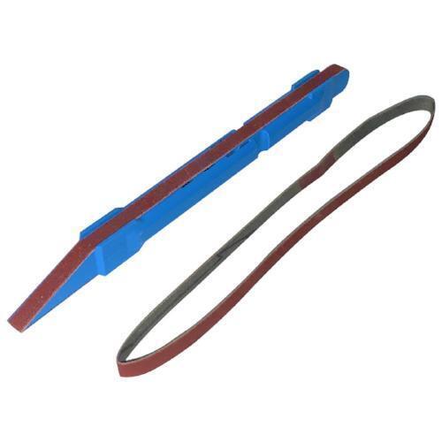 BLUE SANDING STICK WITH 2 BELTS #240 GRIT