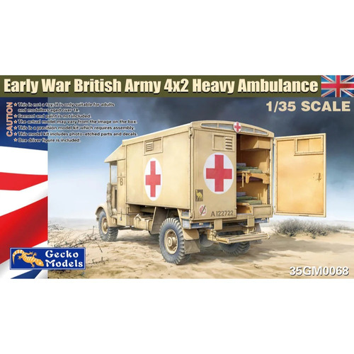 Gecko 1/35 Early War British Army 4x2 Heavy Ambulance Plastic Model Kit