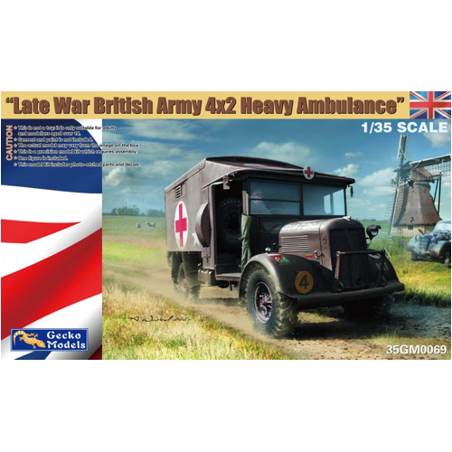 Gecko 1/35 Late War British Army 4x2 Heavy Ambulance Plastic Model Kit