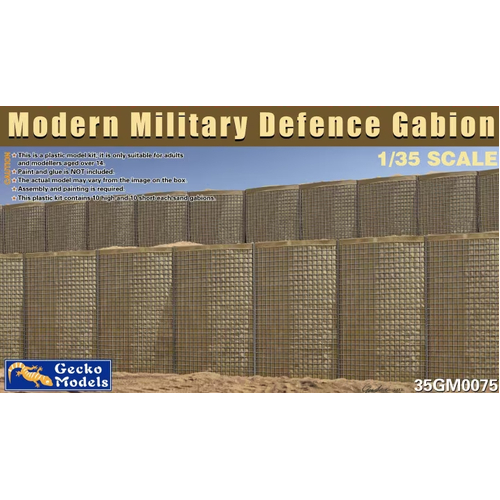 Gecko 1/35 Modern Military Sand Gabion Plastic Model Kit