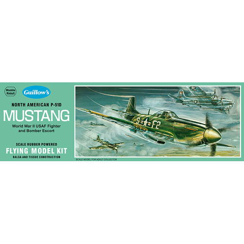 Guillow's Mustang Balsa Plane Model Kit