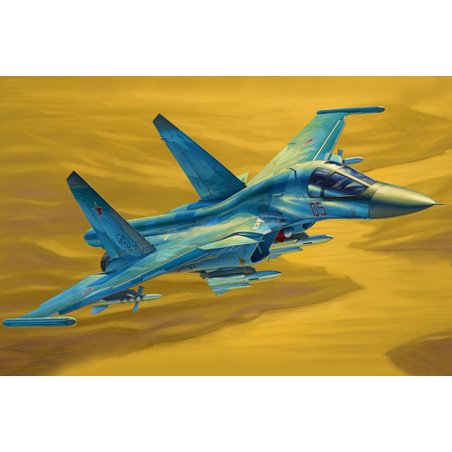 HobbyBoss 1/48 Russian Su-34 Fullback Fighter-Bomber Plastic Model Kit [81756]