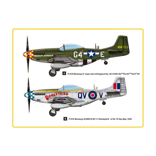 HobbyBoss 1/48 P-51D Mustang IV Fighter Plastic Model Kit [85802]