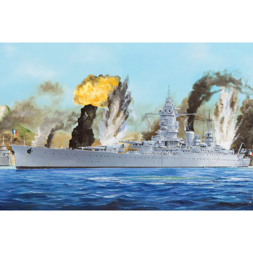 HobbyBoss 1/350 French Navy Dunkerque Battleship Plastic Model Kit [86506]