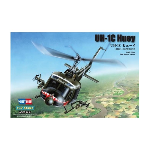 HobbyBoss 1/72 UH-1C Huey Plastic Model Kit [87229]