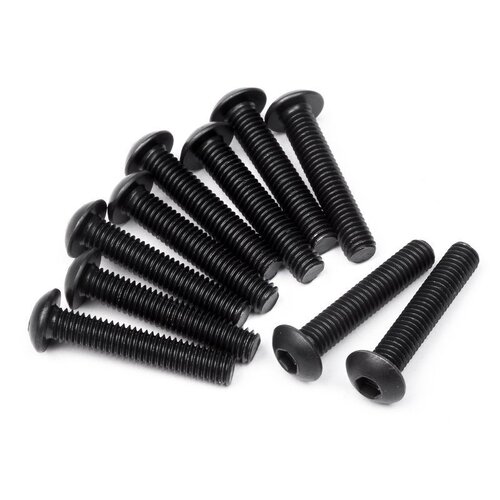 HPI Button Head Screw M3X16mm (Hex Socket/10Pcs) [100560]