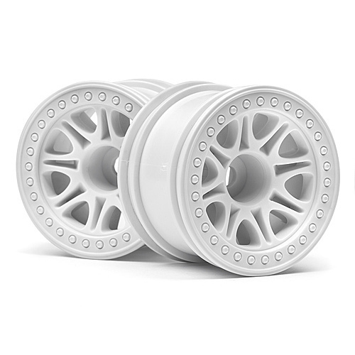 HPI Split 8 Truck Wheel (White/2Pcs) [113339]