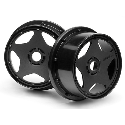 HPI Super Star Wheel Black (120X60mm/2Pcs) [3221]