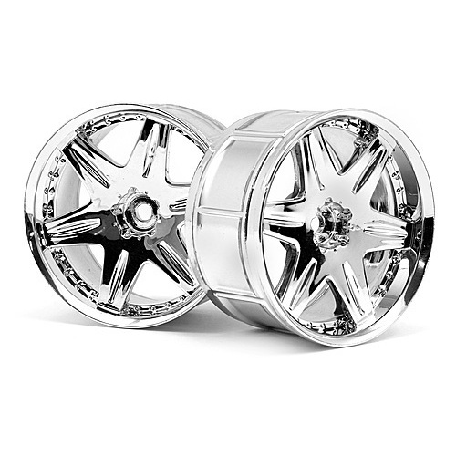 HPI LP35 Wheel Work LS406 Chrome (2Pcs) [3345]