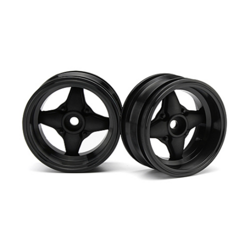 HPI 3911 Mx60 4 Spoke Wheel Black (6mm Offset/2Pcs)