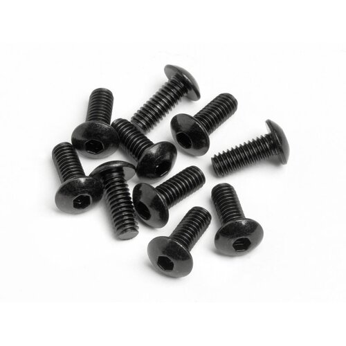 HPI Button Head Screw M4x10mm (Hex Socket/10pcs) [94554]