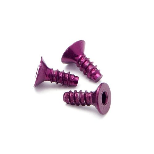 HPI Aluminium Tp Flat Head Screw 3 X 8mm (Hex Socket/Purple/5Pc [Z076]