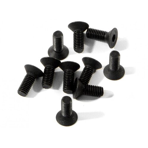 HPI Flat Head Screw M3x8mm (Hex Socket/10pcs) [Z082]