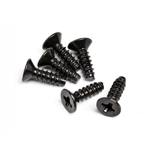 HPI TP. Flat Head Screw M3 X 10mm (6 Pcs) [Z577]